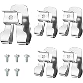 5 Pcs Belt Clip for Ryobi, Drill Clip for Ryobi and Ridgid 18 volt Tools 633586002 636181001 Replacement Part Stainless Steel Driver Hook with Screws for Tool Belt