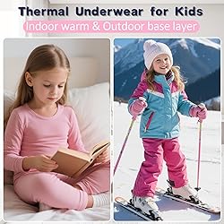 Thermal Underwear for Kids Ski Long John Set Unisex