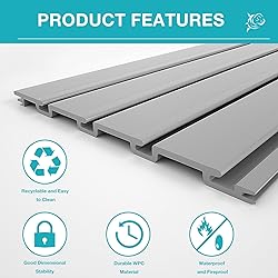 NeatiEase Slatwall Panel Wall Storage Systems, 4 x