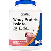 Nutricost Whey Protein Isolate (Strawberry Milkshake) 5LBS