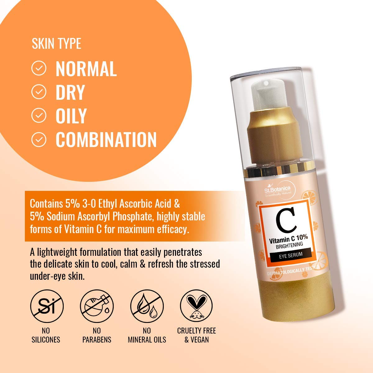 ascorbic acid under eyes