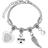 Mxrymvu Loss of Mother Gifts Memorial Gifts for Loss of Mom Bracelet Sympathy Remembrance in Memory of Loved Jewelry Keepsake Condolences Bereavement Present