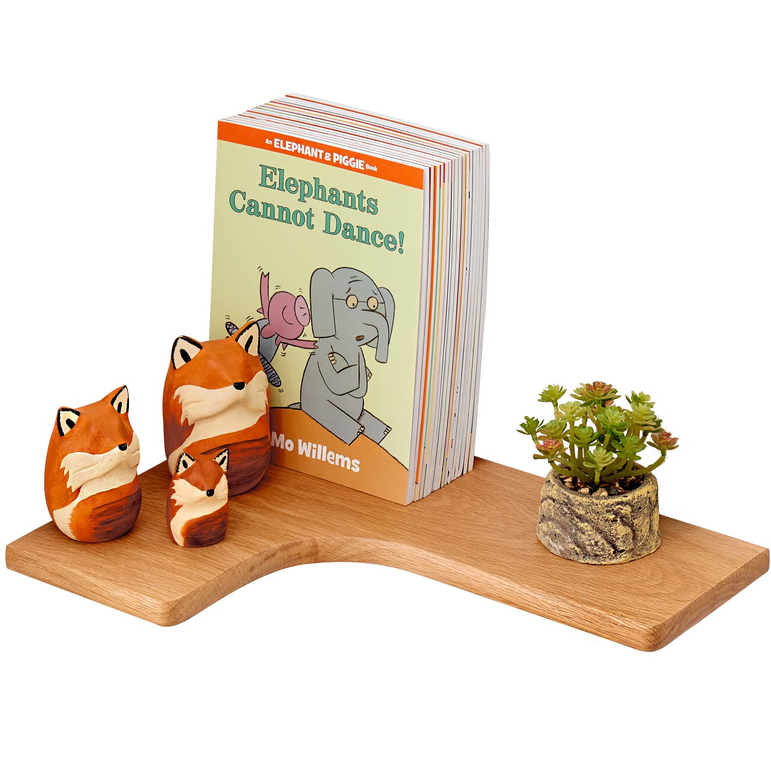 OAKERLAND Floating Corner Shelf Solid Oak Corner Shelves Wall Mounted for Living Room Bedroom Bathroom and Kitchen