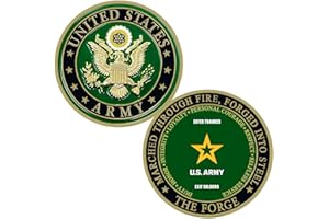 MILITARY GIFT SHOP The Forge U.S. Army Soldier Military Challenge Coin- Army Gifts | Disabled Veteran Owned Business | Army Forge Coin
