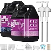 Puduo Epoxy Resin Kit 72OZ,Newly Formulated Crystal Clear Epoxy Resin,Strong, Bubble-Free, Anti-Yellowing Art Resin That,Suitable for Casting, DIY, Molds, Jewelry, Easy to Mix 1:1 Ratio