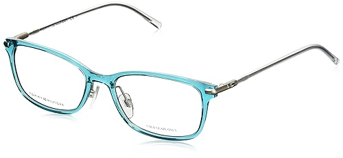 Tommy Hilfiger – TH 1400, Rechteckig, njektion/propionate, Damenbrillen, TURQUOISE CRYSTAL(R2T), 53/17/140