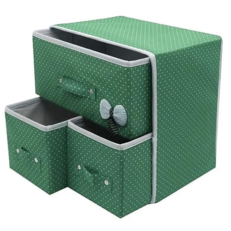 3 Drawer Foldable Drawer Units Fabric Cabinet Closet Storage