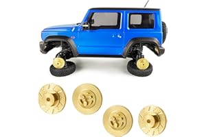 Zolikar RC Brass Hex Hub Adapters with Brake Disc for 1/18 Scale Kyosho Mini Z 4x4 Jimny
