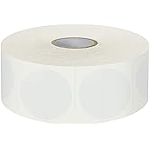 1500 PCS 1.5" Round Clear Transparent Package Envelope Mail Wafer Seal Sticker Labels Mega Bundle with Perforation Line in Roll