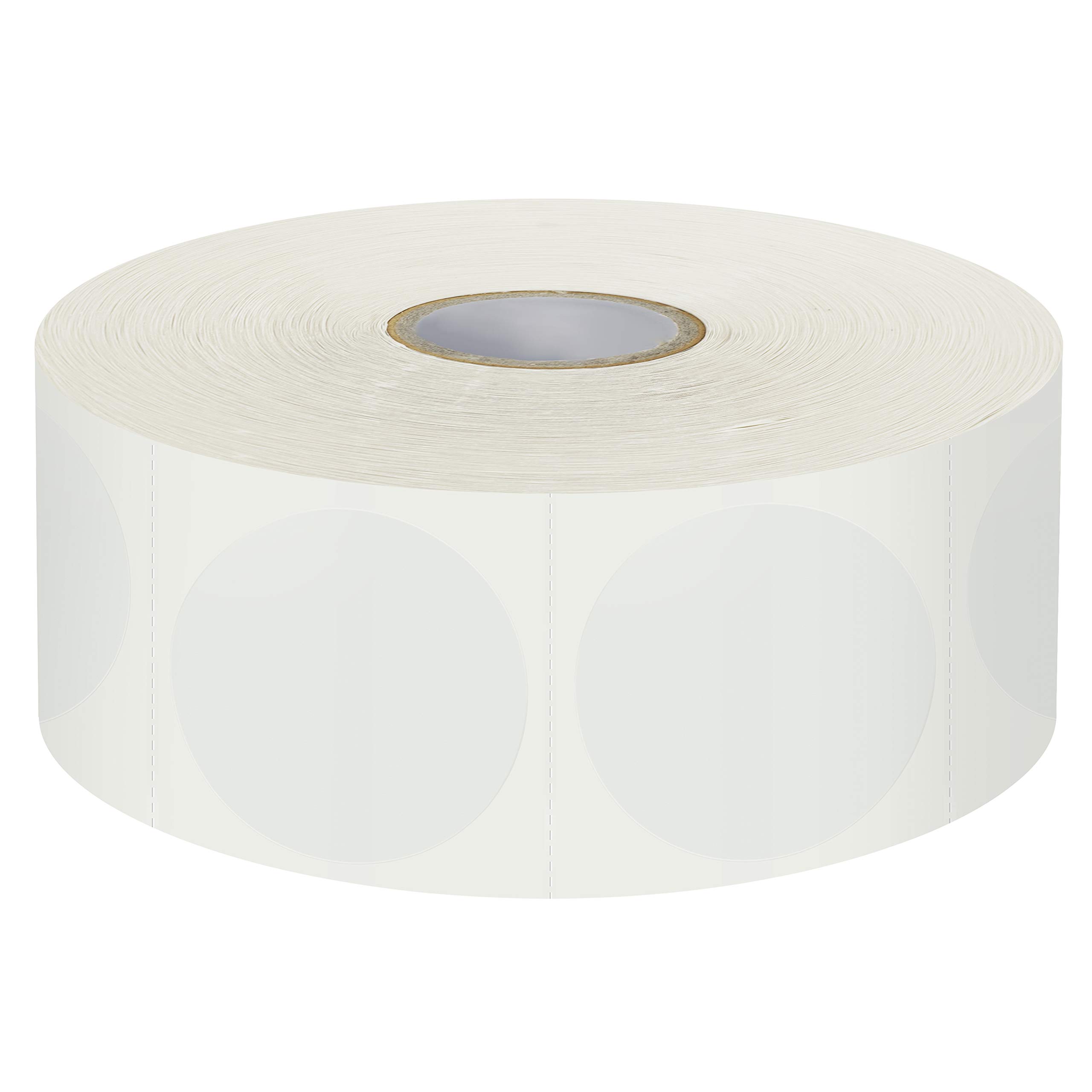 1500 PCS Clear Round Envelope, Transparent Self-Adhesive Labels for Mail Seal, Mega Pack with Roll Perforation Line [3.8 cm] — image 1