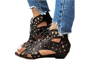 GIBOBBY WOMENS SANDALS Sandals for Women Dressy Boho Zipper Flat Strappy Sandals Open Toe Casual Summer Beach Slippers Sandals Roman Shoes