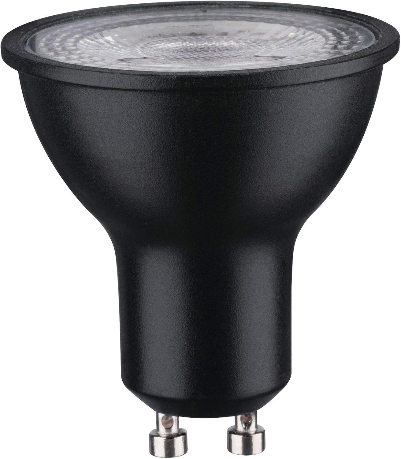 Paulmann 28751 LED lamp Reflector RAL9004 7 watts dimmable lamp Black matt efficient Light Warm White 2700 K GU10
