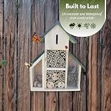 Garden Mile Large Wooden Insect Hotel Bug House for Wildlife Habitat view 6