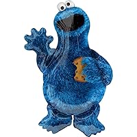 Mayflower Products 35" Anagram Cookie Monster Foil Balloon, Multicolor
