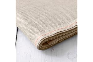 LUCA-S Aida 16 Ct. Rustic, Zweigart Fabric, Needlework Canvas, Cross Stitch Fabrci, 100% Cotton (150x50cm)