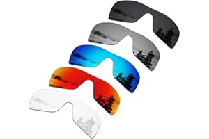 SmartVLT Set of 5 Men's Replacement Lenses for Oakley Batwolf OO9101 Sunglass Combo Pack S01