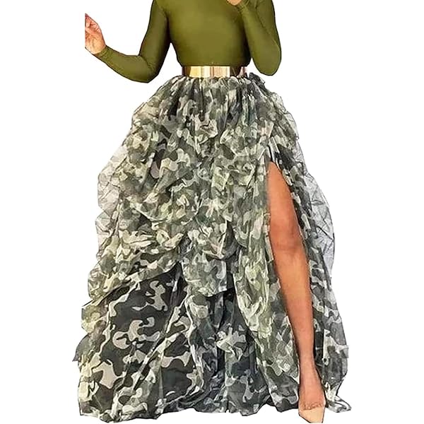 Amazon.com: Lisong Women Maxi High Low Puffy Layered Tulle