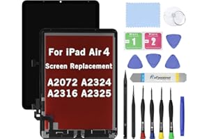 HOYRTDE 10.9" Screen Replacement for iPad Air 4 4th Generation 2020 A2072 A2324 A2316 A2325 LCD Display Glass Touch Digitizer Premium Kit with Tools
