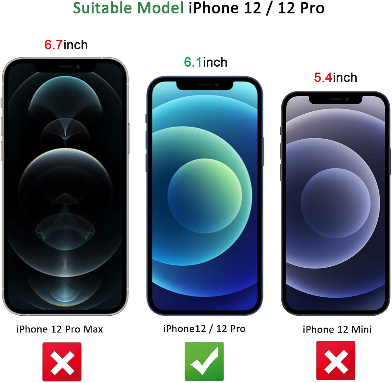NEW'C 3 Pack Designed for iPhone 12,iPhone 12 Pro Screen Protector (6.1"), Enhanced Tempered Glass Protection - Image 5