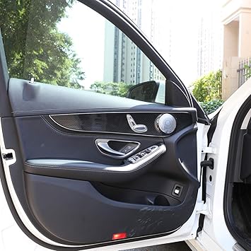 Fur C Klasse W205 C180 2015 2018 Abs Carbon Fiber Style Innenraum Tur Dekoration Amazon De Auto