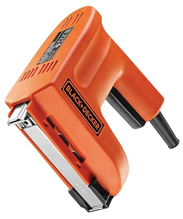 Black+Decker Elektrotacker (für Klammern und Nägel, 1500W, Elektronagler, Universalmagazin, 20 Schuss/min, Schusskraft regelb