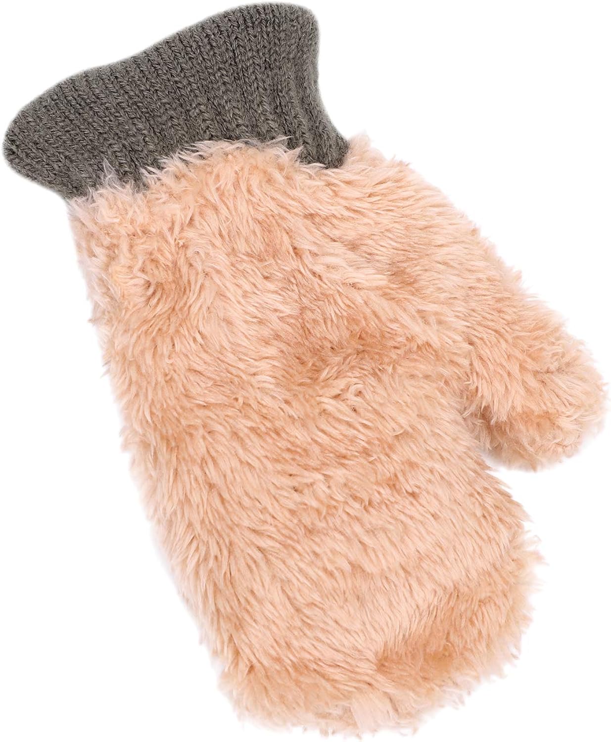 Baby Mittens With String Kids Toddler Winter Warm Knitted Gloves Cute Bear Cashmere Woolen Gloves Hanging Neck Gloves Skiing Gloves Mittens Thicken Fleece Lined For 0-3 Years Old - Image 5