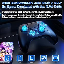 Compatible with PS5 Controller, Wired Controller