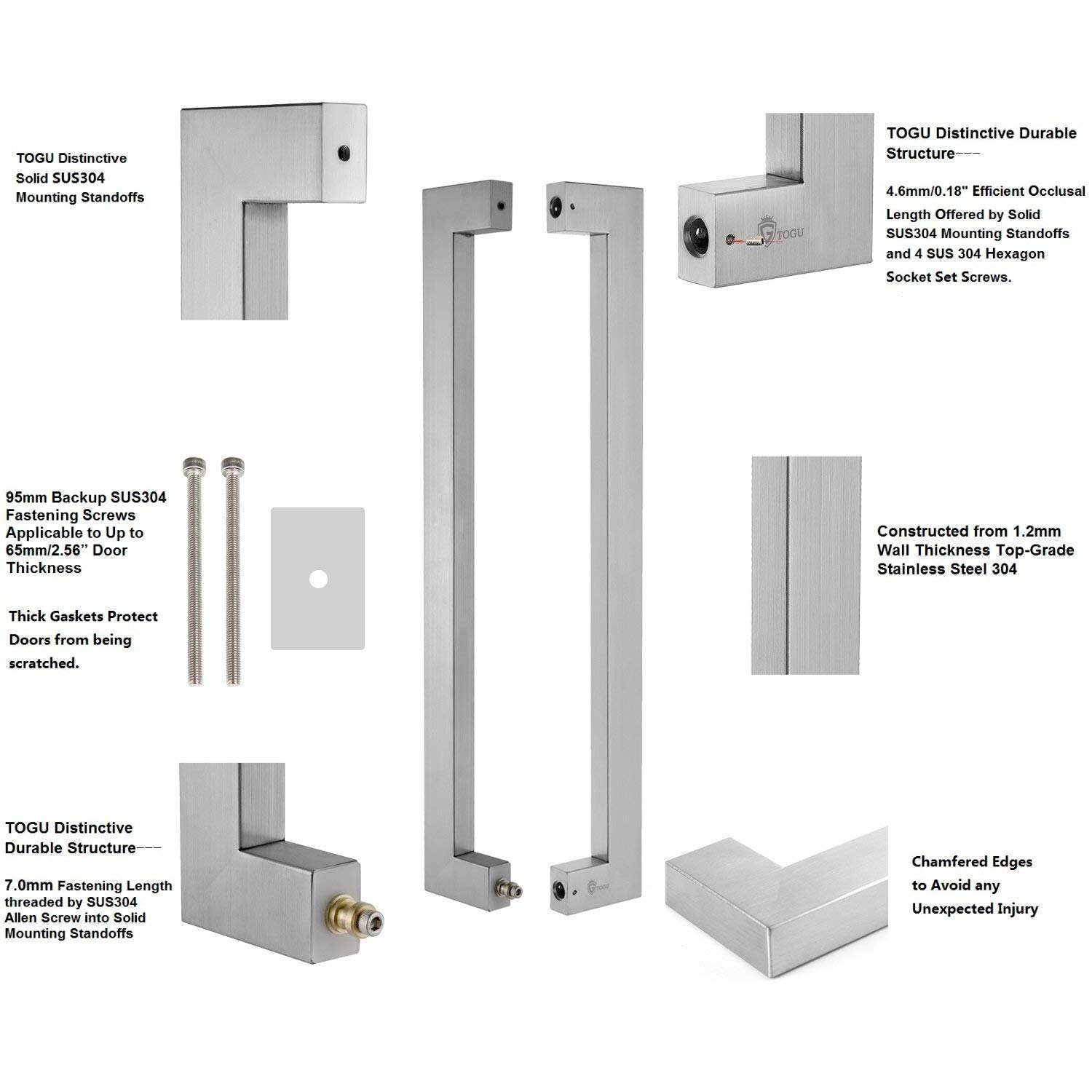 60 Off Togu Tg 6013 1500mm 60 Inches Square Rectangle Shape Push Pull Stainless Steel Door Handle For Entrance Entry Shower Glass Shop Store Interior Exterior Barn Gates Brushed Stainless Steel Finish Preferential Dnoodlehousespid Com