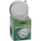 HIC Loose Tea Leaf Strainer and Herbal Infuser, 18/8 Stainless Steel, Mesh Tea Ball, 3-Inch