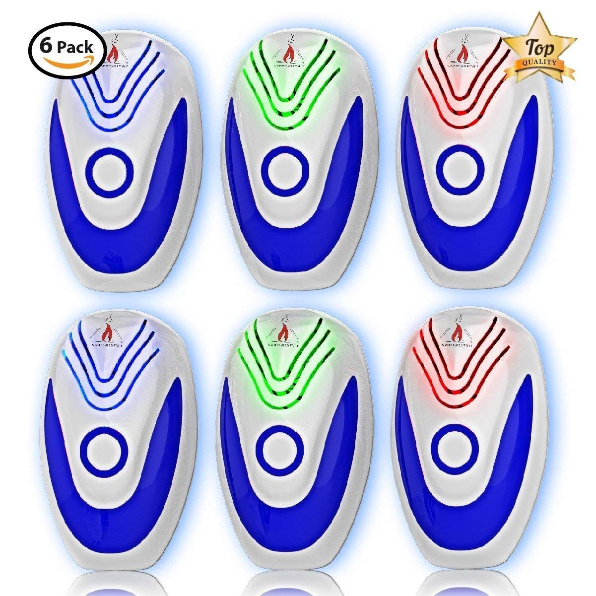 Iprotek Ultrasonic Pest Repeller - ECO Friendly Electronic Mosquito Repellent Plug In For Kids, Mini Sonic Pest Control For Insect/Bug/Cockroach/Mice/Ant Without Traps or Toxicant (4 pack)