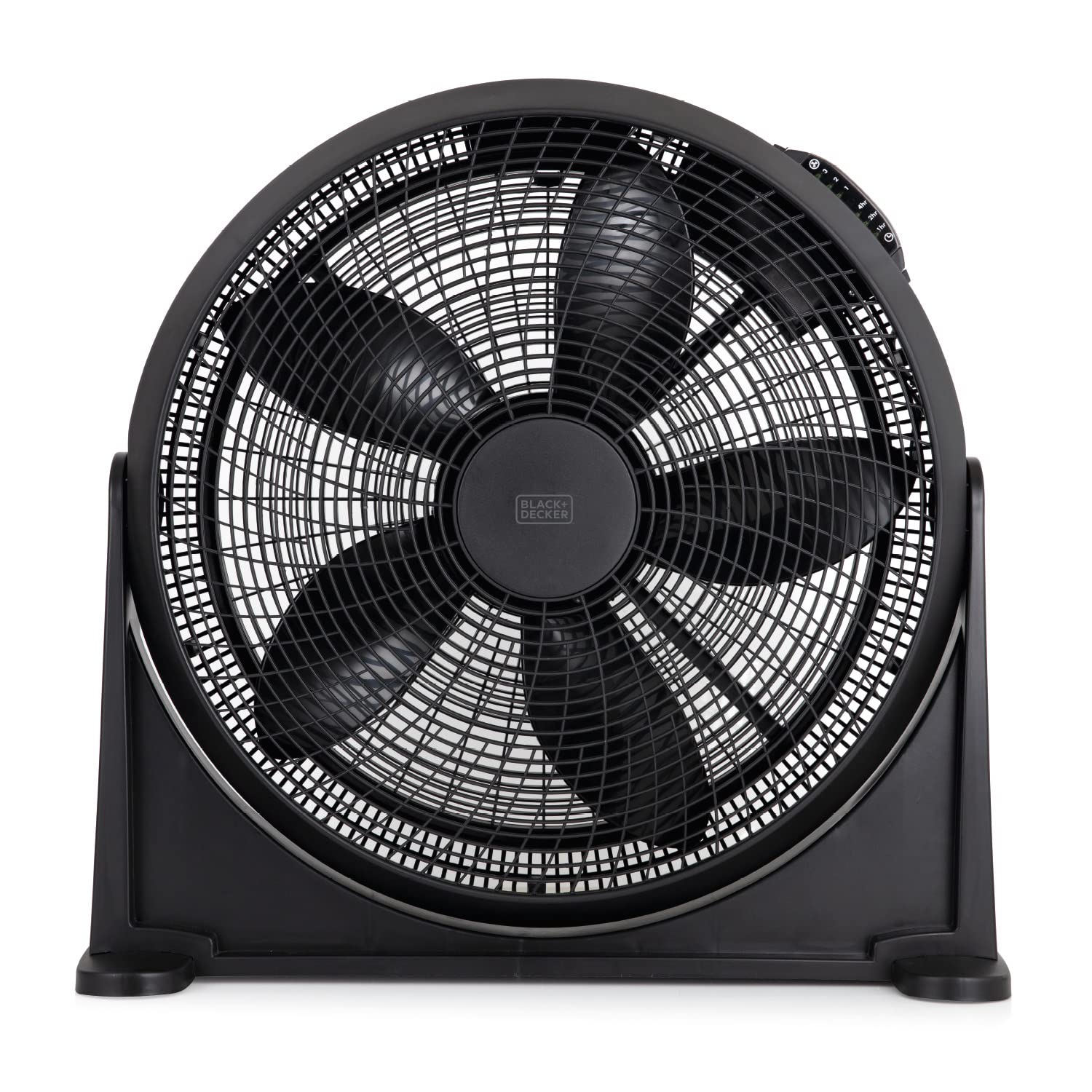 BLACK+DECKER 2-in-1 High Velocity Circulator Fan, 3 Speed Settings, 8 Hour Timer with Remote control, 20”, 70W, Black, BXFF53001GB