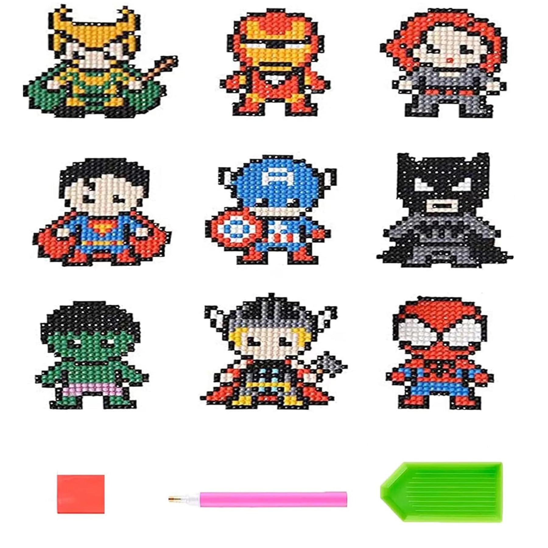 O&BTRC01 Diamond Art for Kids, Diamond Painting for Kids Gem Art Kits for Children,Diamond Painting Kits for Children Gem Painting Kits 4-6-8-10-12 Ages