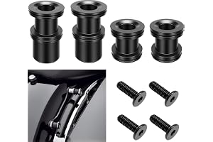 H-D Quick Release Sissy Bar Rack 4 Point Docking Hardware Fits for Harley Touring Street Glide Electra Glide Road King Road Glide 2009-2025(Black)