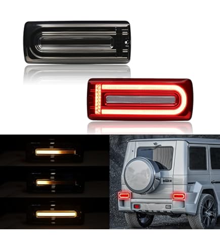 Amazon.com: iJDMTOY Red Lens Dynamic Sequential Blink Laser Style