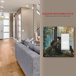 Bear Forest Combination Wall Plate 1 Toggle 1