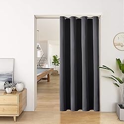 ChrisDowa Blackout Door Curtains for Doorway
