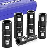 WORKPRO 5PCS Impact Socket Set 1/2" Drive, Lug Nut