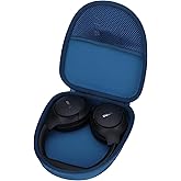 Lebakort Hard Case Compatible with TOZO HT2 / BERIBES WH202A / Uliptz WH203A / KVIDIO WH201A / Picun B8 / RUNOLIM RUWH301AB-US3 Hybrid Active Noise Cancelling Headphones (Blue Case)