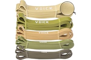 VEICK Resistance Bands for Working Out, Exercise Bands, Workout Bands, Pull Up Assistance Bands, Long Heavy Stretch Bands Set for Men and Women, Power Weight Gym at Home Fitness Equipment