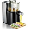 Electric Pasta Maker, Automatic Noodle Making Machine with 9 Different Noodle Shapes, Easy to Use and Clean Spaghetti Making Machine