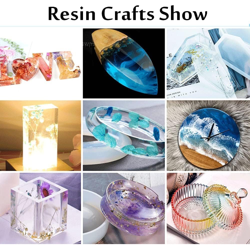 500g Clear UV Resin Hard Type New Formula One Minute Ultraviolet Solar Quick Curing Epoxy Resin Glue for Casting & Coating/Molds/Jewelry Pendants Earrings Bracelets Making/DIY Crafts, Bulky Pack