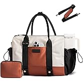 LOVEVOOK Small Gym Bag for Women with Yoga mat Holder, Mini Duffle Bag for Travel with Wet Pocket, Overnight Personal Item Bags, Lightweight Carry on Weekender Duffel for Workout, Dance, Ballet