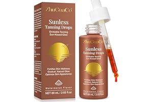 CFHQXSZ Sunless Tanning Drops to Drink, Sunless Tanning Liquid Drops - Tan Theory Drop to Drink, Moisturizing Tanner for Face and Body, Enhancing Your Natural Skin Tone (1PC)