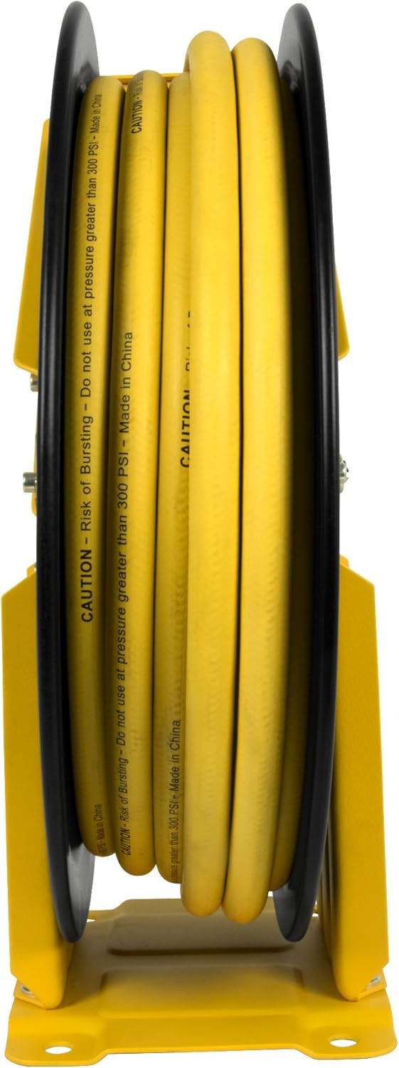 DeWalt DXCM024-0343 Double Arm Hose Reel with 3/8” x 50’ Premium Rubber Hose - - 