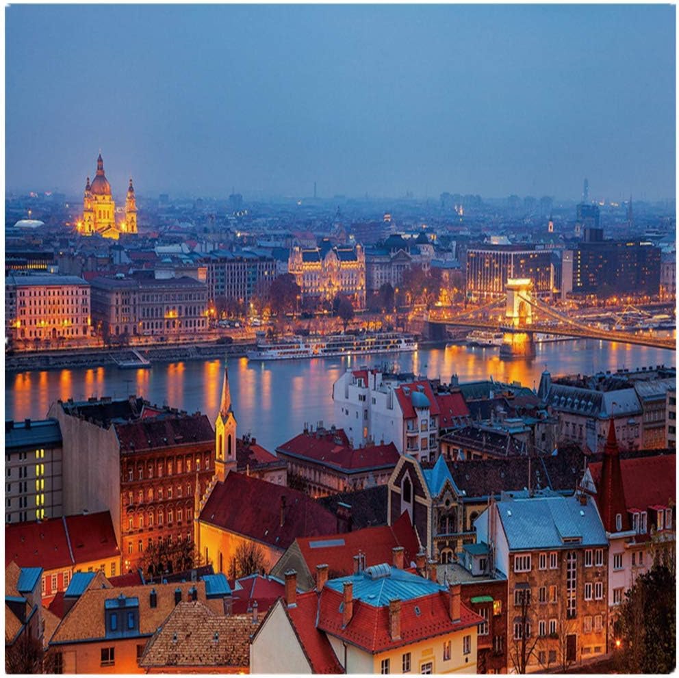Budapest by Night,1000 Pieces Large Jigsaws Puzzles,Assembling Games Educational Toys,Parent-Child Interaction,Home DIY Decoration