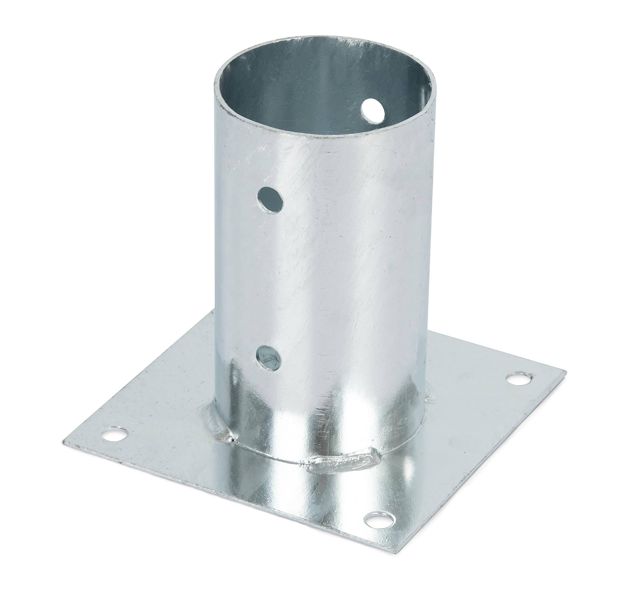 GAH-Alberts Screw-On Sleeve for Circular Wooden Posts Hot-Dip Galvanised Ø81 mm