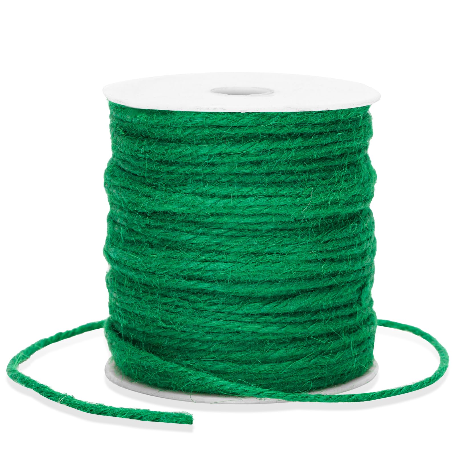 G2PLUS 3mm Jute Twine 100m Green Garden Twine 3 Ply Green String for Crafts, Arts and Crafts, Linen Twine for DIY, Gardening — image 1