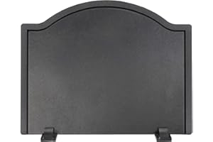 Permade Firebacks for Fireplace-Iron Fireback with Feet, Fireplace Heat Reflector, Fireplace Back Plates, Heat-Resistant Material with Minimalist Look for Wall Protection (22.5inch)