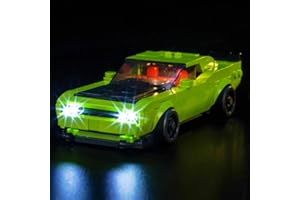 LocoLee Light kit Compatible with Lego 77237 Dodge Challenger SRT Hellcat Sports Car - No Model Only Light, LED Lighting Accessories Compatible with Lego 77237