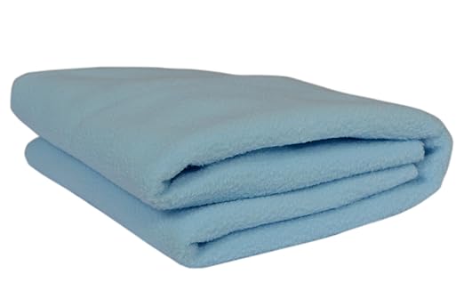 Trance Home Linen Cotton Dry Sheets for Baby, Small (Sky Blue)